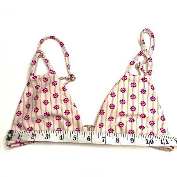 Tori Praver Striped Floral Bikini Top - Picture 11 of 11
